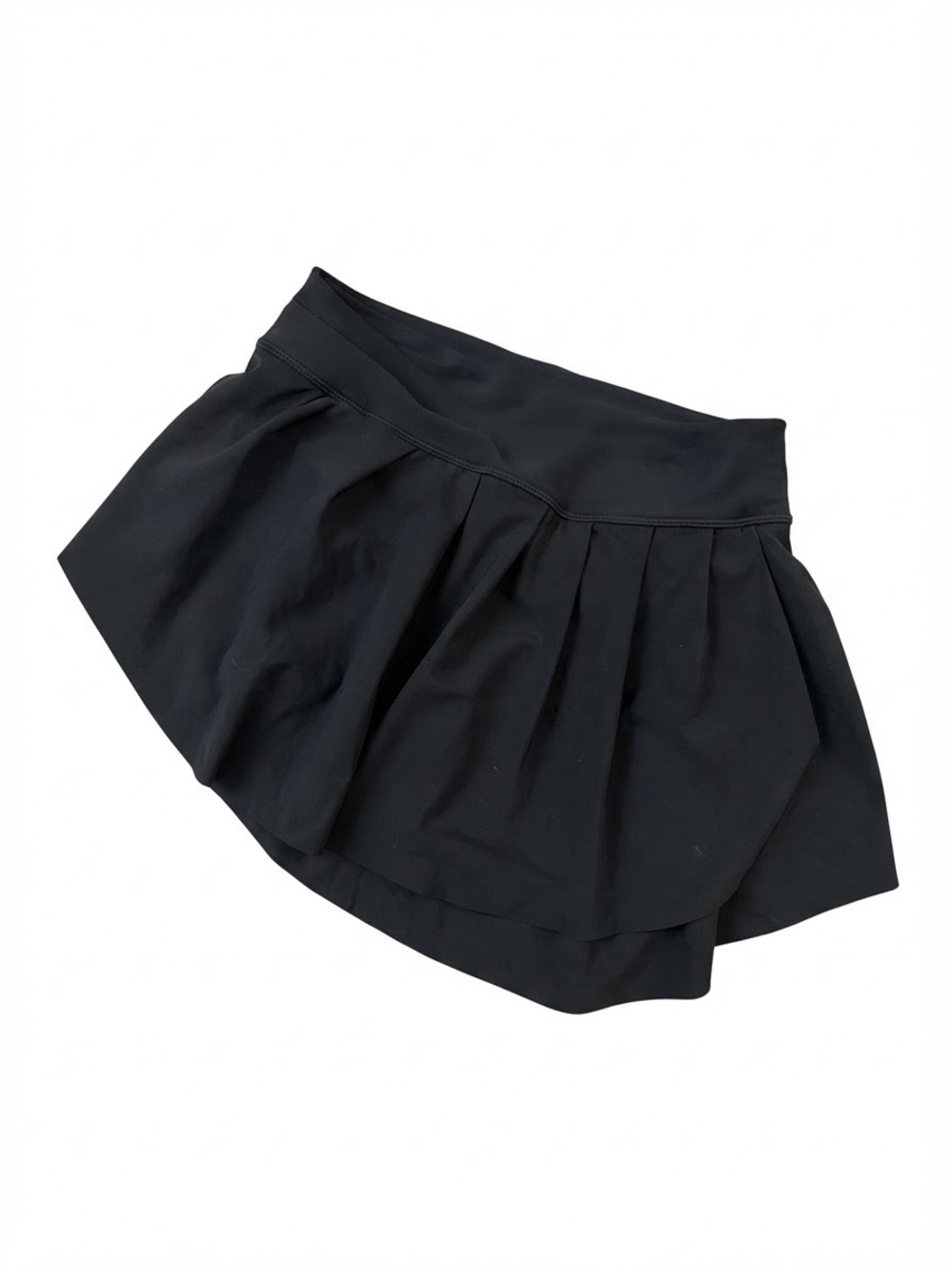 Black Pleated Active Skort - Women's Shorts